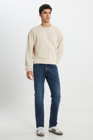 Calças de ganga regular L707 Daren - Azul-escuro