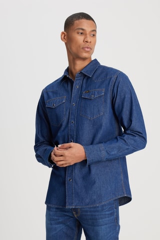 Camisa regular - Azul