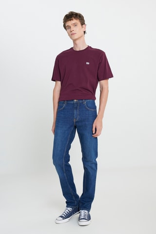 Calças de ganga direitas L707 Daren - Azul-claro