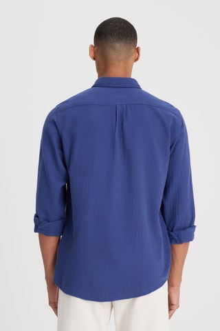 Camisa relaxed - Azul