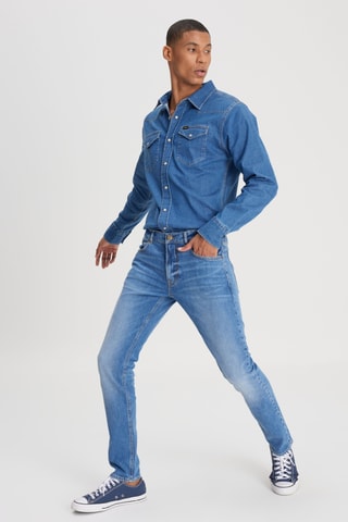 Calças de ganga slim L719 Luke - Índigo