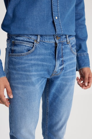 Calças de ganga slim L719 Luke - Índigo