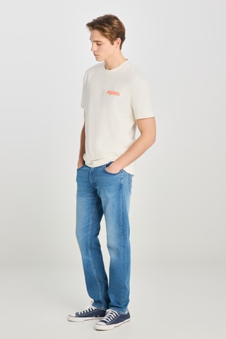 Calças de ganga regular L707 Daren - Azul-claro