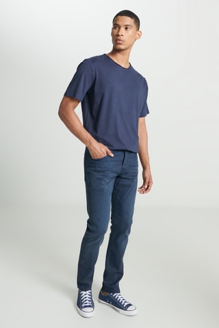 Calças de ganga slim L719 Luke - Azul-escuro