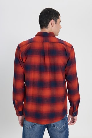 Sobrecamisa regular - Vermelho