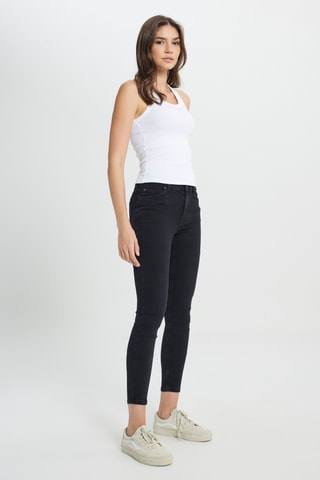 Calças de ganga skinny L32S Foreverfit - Preto