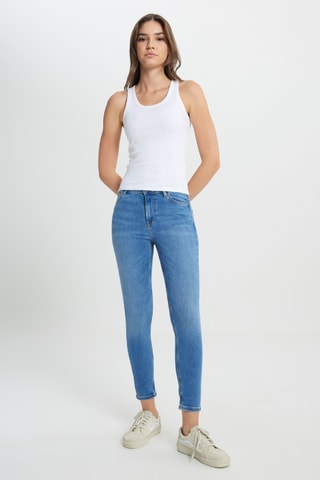 Calças de ganga skinny L32S Foreverfit - Azul-claro