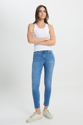 Calças de ganga skinny L32S Foreverfit - Azul-claro
