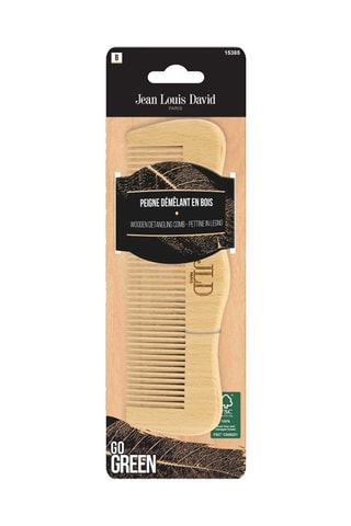 Pente desembaraçador de madeira