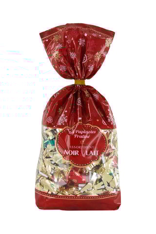 Sachet de papillotes en chocolat praliné lait et noir - 840 g
