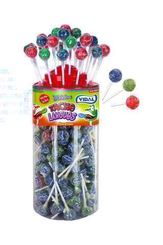 150 sucettes tache langues - 1,2 kg