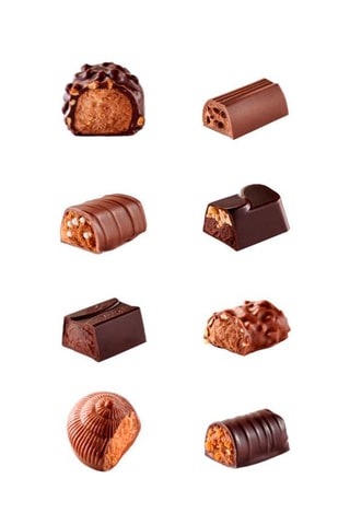 2 x 	Ballotin de chocolat au lait et noir assortis - 160 g