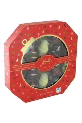 2 x 	Figurines de Noël chocolat fourré au praliné - 195 g