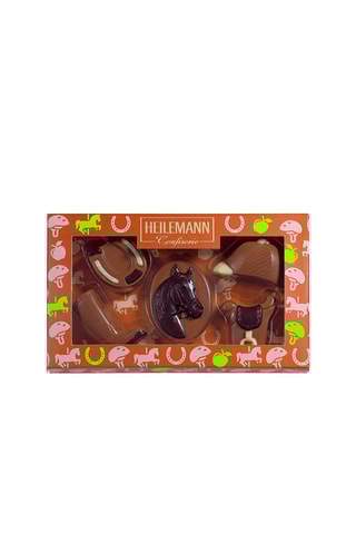 Coffret Cheval en chocolat au lait décoré - 2 x 100 g