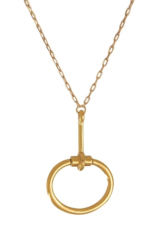 Colar Ambar - Banhado a ouro amarelo