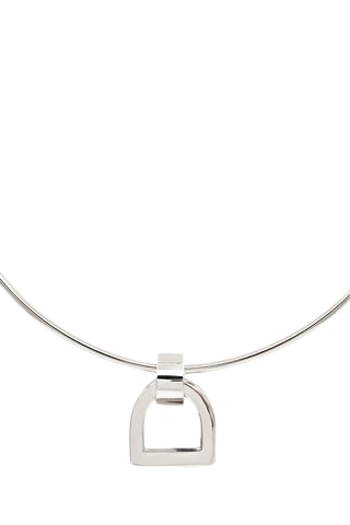 Colar banhado a prata Magnolia