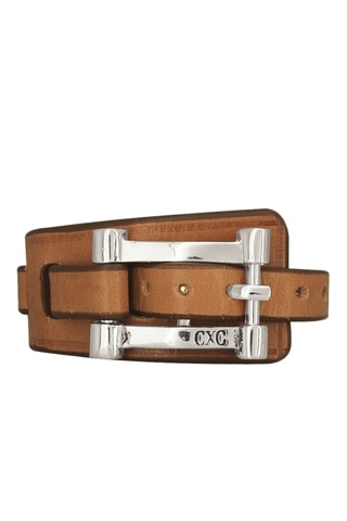 Bracelet Eucalyptus - Cuir et plaqué argent