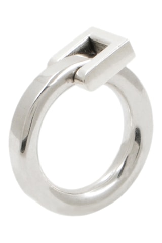 Anel Omega - Banhado a prata