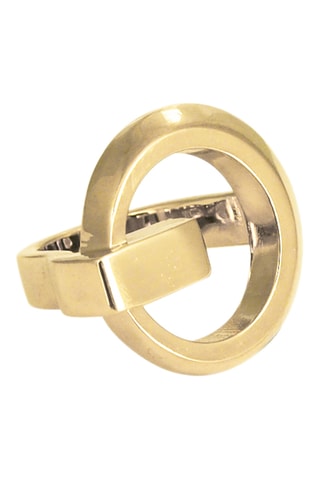 Anel Eucalyptus - Banhado a ouro amarelo