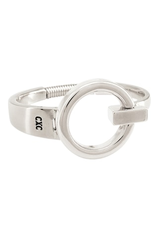 Pulseira rígida Eucalyptus - Banhado a prata