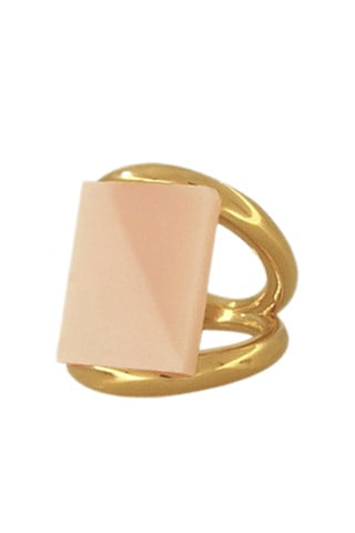 Anel Camelia - Banhado a ouro amarelo