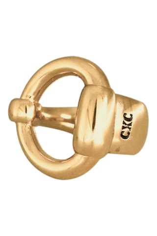 Anel Laurel - Banhado a ouro amarelo