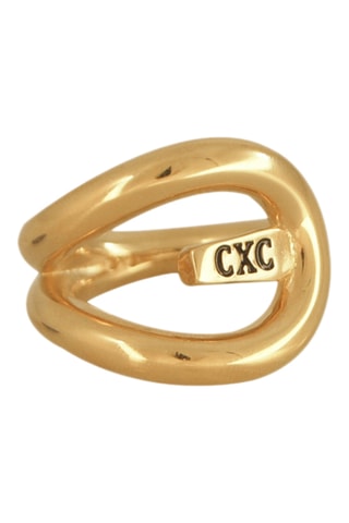 Anel Laurel - Banhado a ouro amarelo