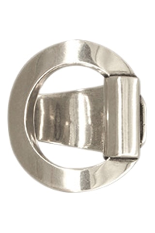 Anel Ambar - Banhado a prata