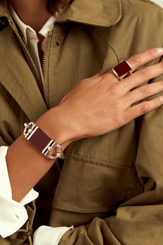 Pulseira Camelia - Banhado a prata