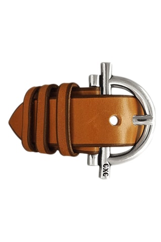 Pulseira Ambar - Couro e banhado a prata