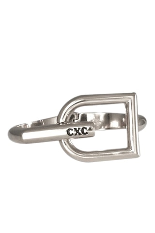 Pulseira rígida Ambar - Banhado a prata