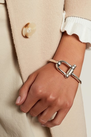 Pulseira rígida Vainilla - Banhado a prata