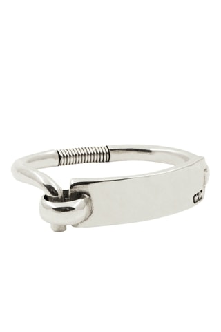 Pulseira rígida Omega - Banhado a prata