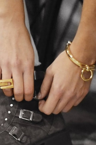 Pulseira rígida Omega - Banhado a ouro amarelo