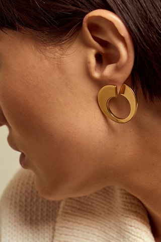 Brincos Ambar - Banhado a ouro amarelo