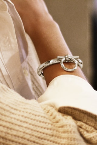 Jonc Omega - Plaqué argent