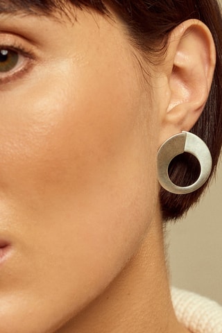 Brincos Camelia - Banhado a prata