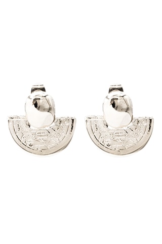 Brincos Magnolia - Banhado a prata