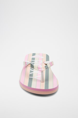 Tongs - Vert foncé et rose - Roxy