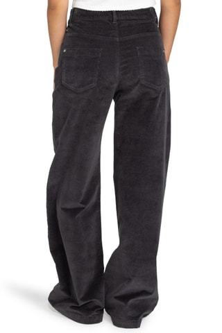 Pantalon flare en velours taille haute - Noir - Roxy