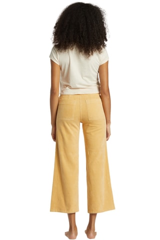 Pantalon slim en velours taille haute - Beige - Billabong