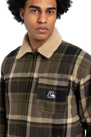 Veste en coton biologique - Marron - Quiksilver