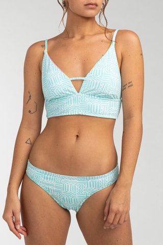 Bas de maillot réversible - Bleu clair et vert clair - Billabong