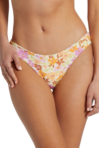 Bas de maillot réversible - Blanc et mauve - Billabong