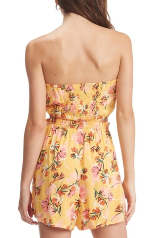 Bustier crop top - Oranje en Lichtbeige - Roxy 