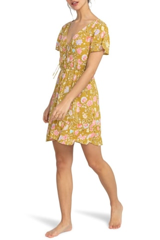 Robe patineuse - Kaki et rose - Billabong