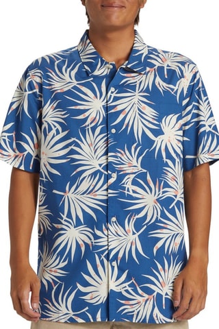 Biologisch Katoenen Overhemd Regular Fit - Marineblauw en Wit