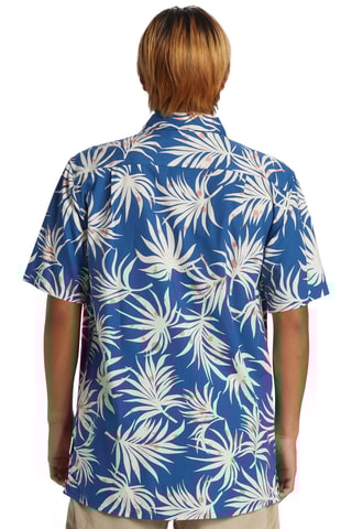 Biologisch Katoenen Overhemd Regular Fit - Marineblauw en Wit