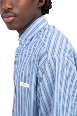 Biologisch Katoenen Blouse Oversized Fit Element - Blauw