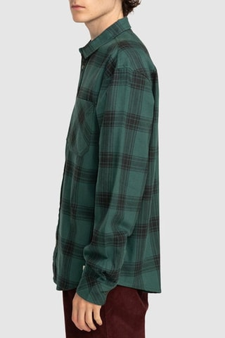 Biologisch Katoenen Overhemd Regular Fit Element - Groen